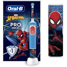 ORAL B Vitality Pro Kids Spiderman - Elektrický zubní kartáček s cestovním pouzdrem