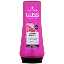 SCHWARZKOPF PROFESSIONAL Gliss Supreme Length Protection Conditioner ( dlouhé vlasy náchylné k poškození + roztřepení konečků ) - Ochranný kondicionér