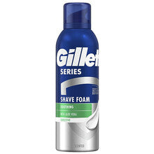 GILLETTE Series Sensitive Aloë Vera Soothing Shave Foam - Scheren met scheerschuim 200ml