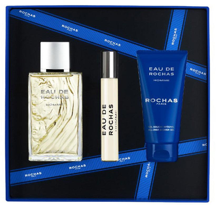 ROCHAS Eau De Rochas Man Gift Set 3 PCS - Parfumby.com