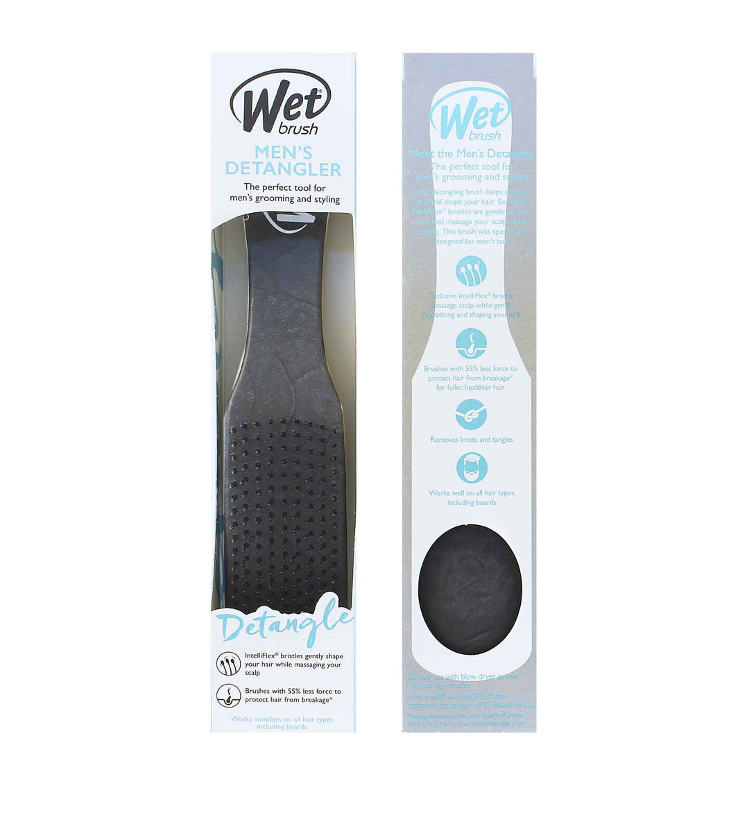 WET BRUSH  Men's Detangler kartáč na vlasy Black Leather