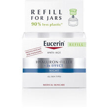 EUCERIN Hyaluron-Filler 3x EFFECT Night Skincare - Náhradní náplň do nočního krému proti stárnutí pleti 50ml