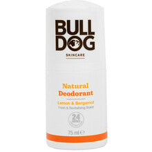 BULLDOG Natural Deodorant Lemon & Bergamot Fresh & Revitalising Scent - Přírodní kuličkový deodorant 75ml