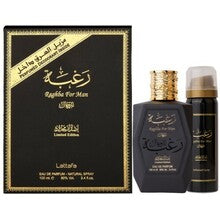 LATTAFA PERFUMES Raghba For Men Gift Set Eau de Parfum (EDP) 100 ml + deospray 50 ml