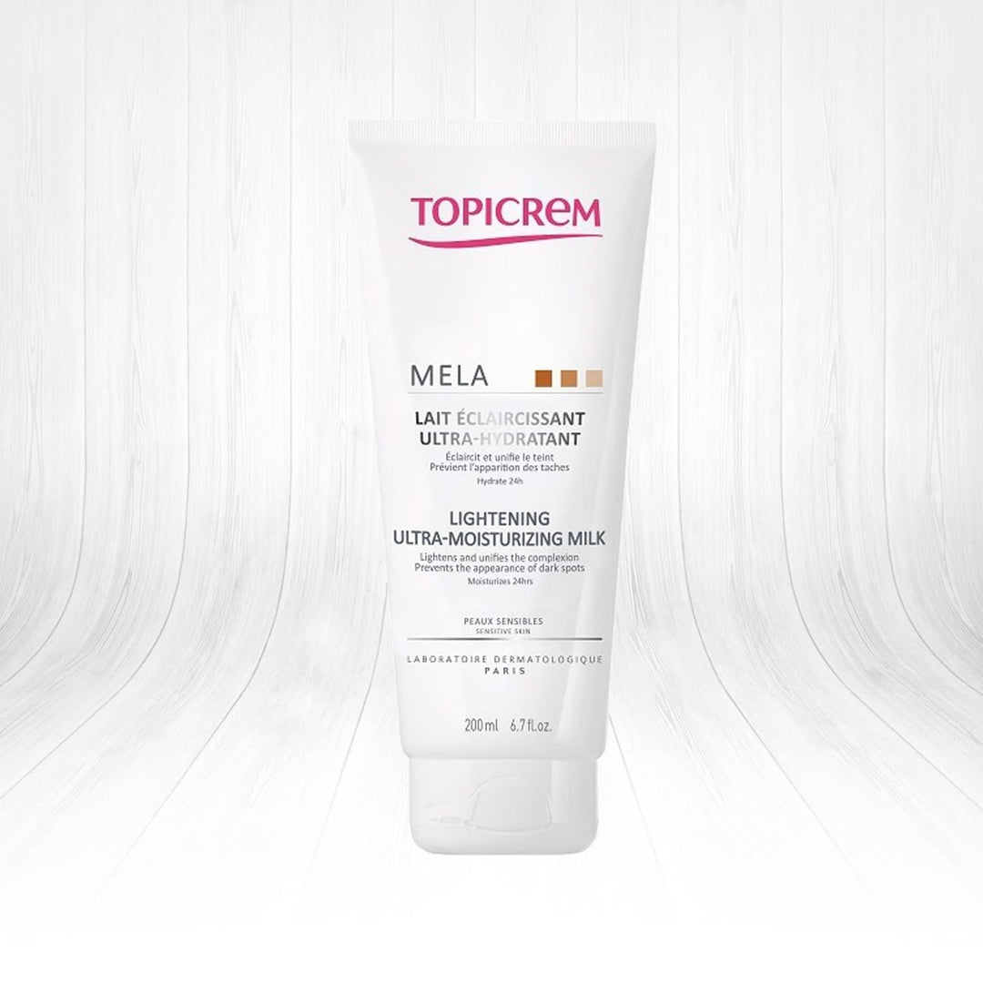 TOPICREM Mela Ultra-hydraterende, verenigende lichaamsmelk Spf15+ 200 ml