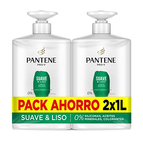 PANTENE Zachte en gladde shampoo Lot 2 X 1000 ml