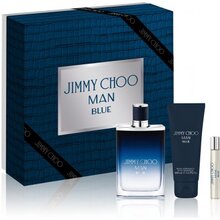 JIMMY CHOO  Man Blue Gift Set Eau de Toilette (EDT) 100 ml, miniaturka Eau de Toilette (EDT) 7,5 ml + Shower  gel 100 ml