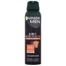 GARNIER Men 6-IN-1 Protection 72h Anti-transpirant - Anti-transpirant proti pocení + skvrnám na oblečení