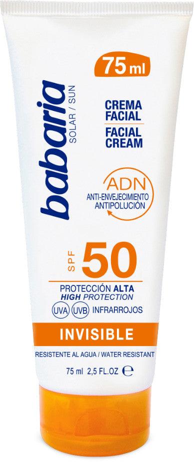 BABARIA Solar Adn Invisible Facial Sun Cream Spf50 75 ML - Parfumby.com