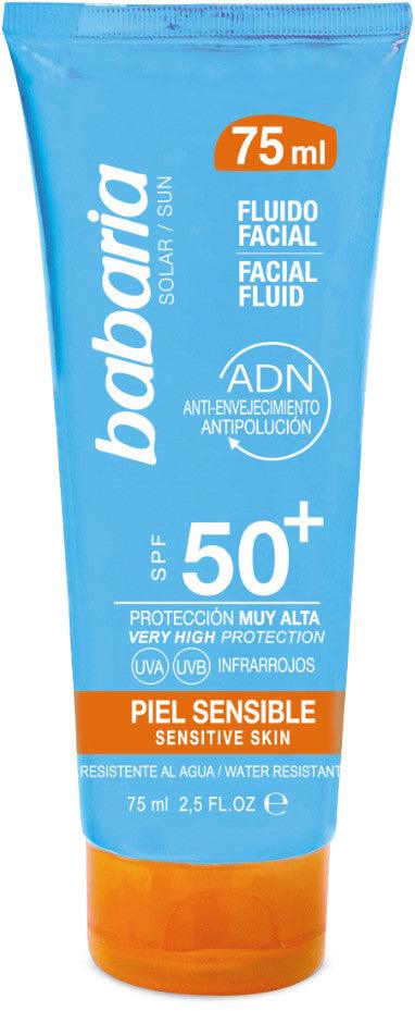 BABARIA Solar Adn Sensitive Facial Sun Cream Spf50 75 ML - Parfumby.com