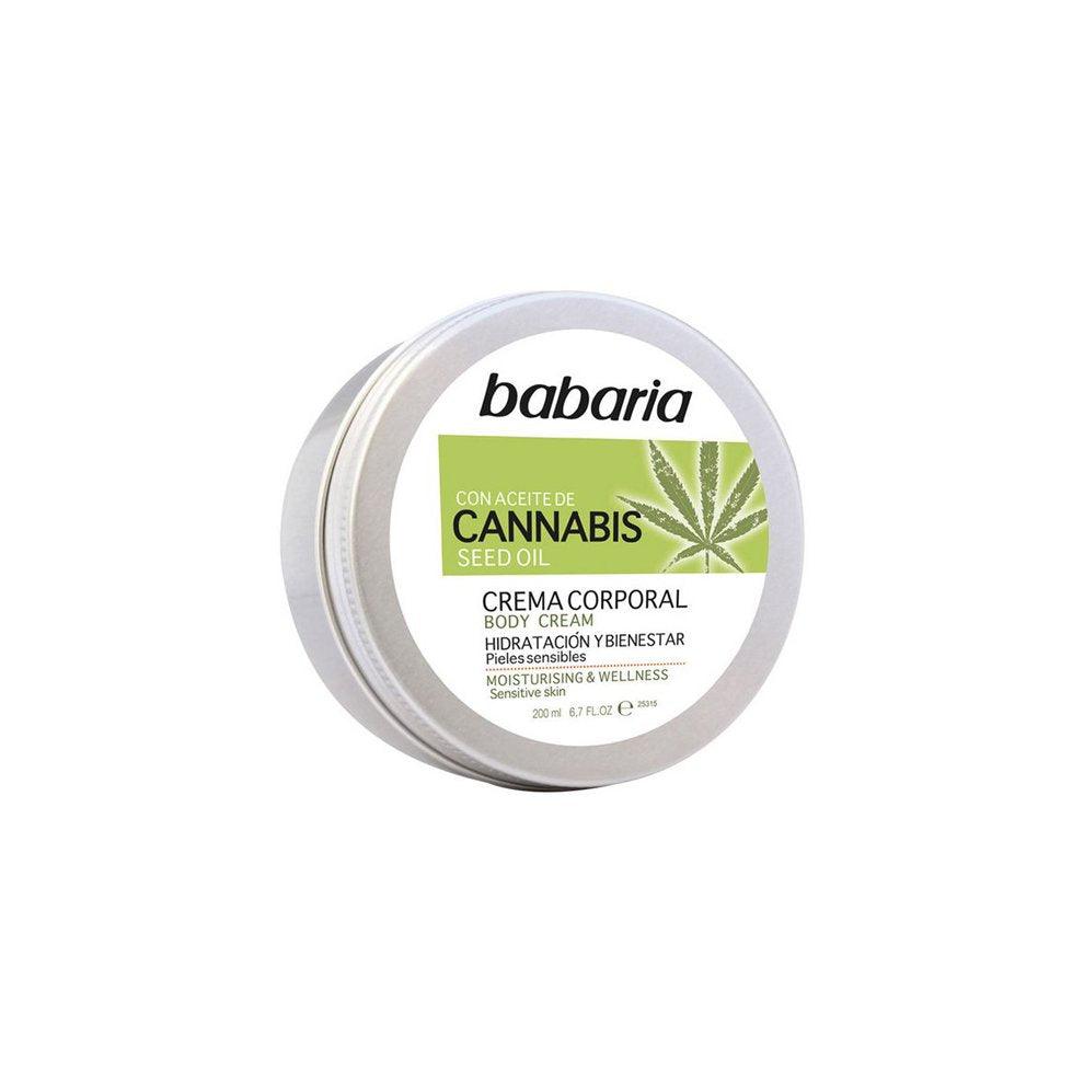 BABARIA Cannabis Moisturizing And Well-being Body Cream 200 ML - Parfumby.com