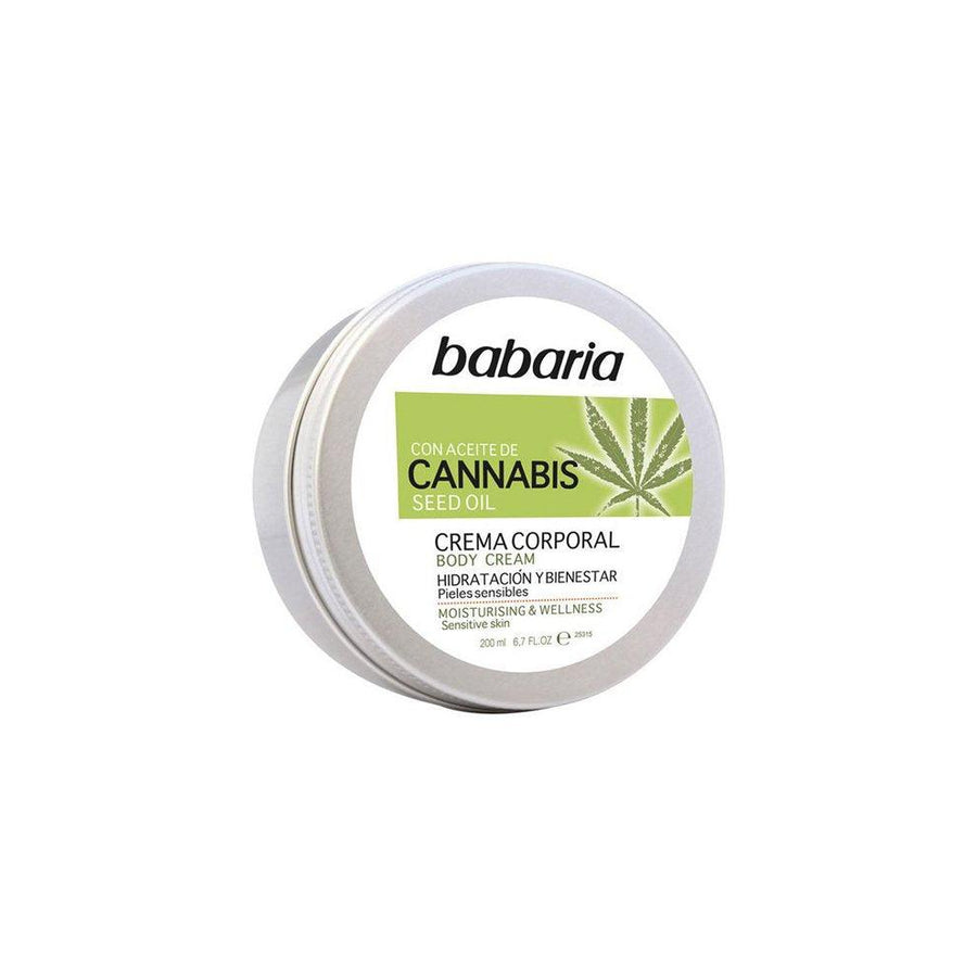 BABARIA Cannabis Moisturizing And Well-being Body Cream 200 ML - Parfumby.com