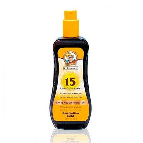 AUSTRALIAN GOLD Sunscreen Spf15 Spray Oil Hydrating Formula 237 ML - Parfumby.com