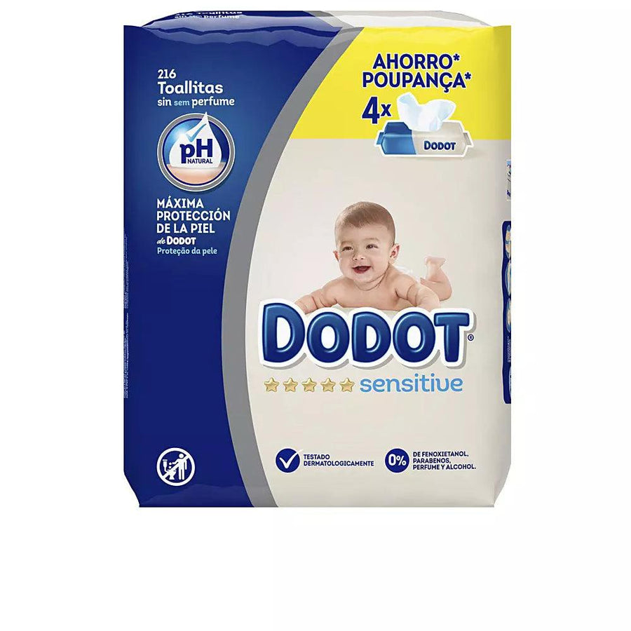 DODOT Sensitive Ph Natural Wet Wipes 216 U 216 pcs - Parfumby.com