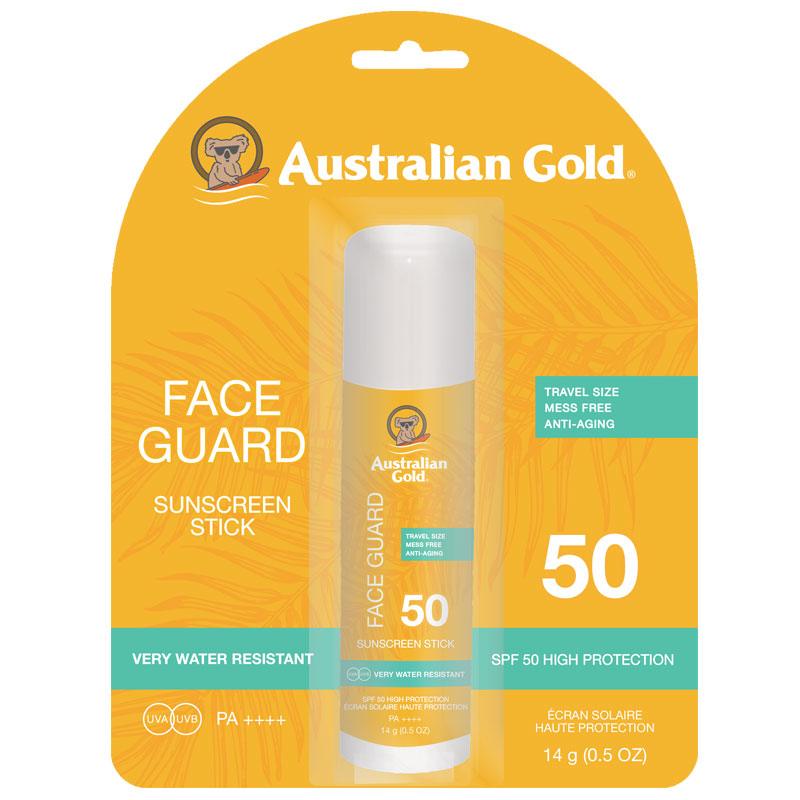 AUSTRALIAN GOLD Face Guard Spf50 Sunscreen Stick 14 G - Parfumby.com