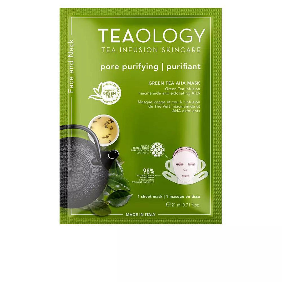 TEAOLOGY Face And Neck Green Tea Aha + Bha Mask 21 Ml - Parfumby.com