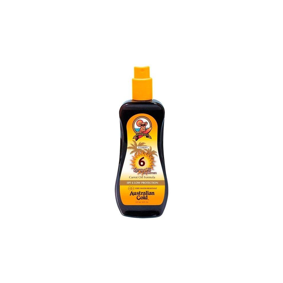 AUSTRALIAN GOLD Sunscreen Spf6 Spray Carrot Oil Formula 237 ML - Parfumby.com