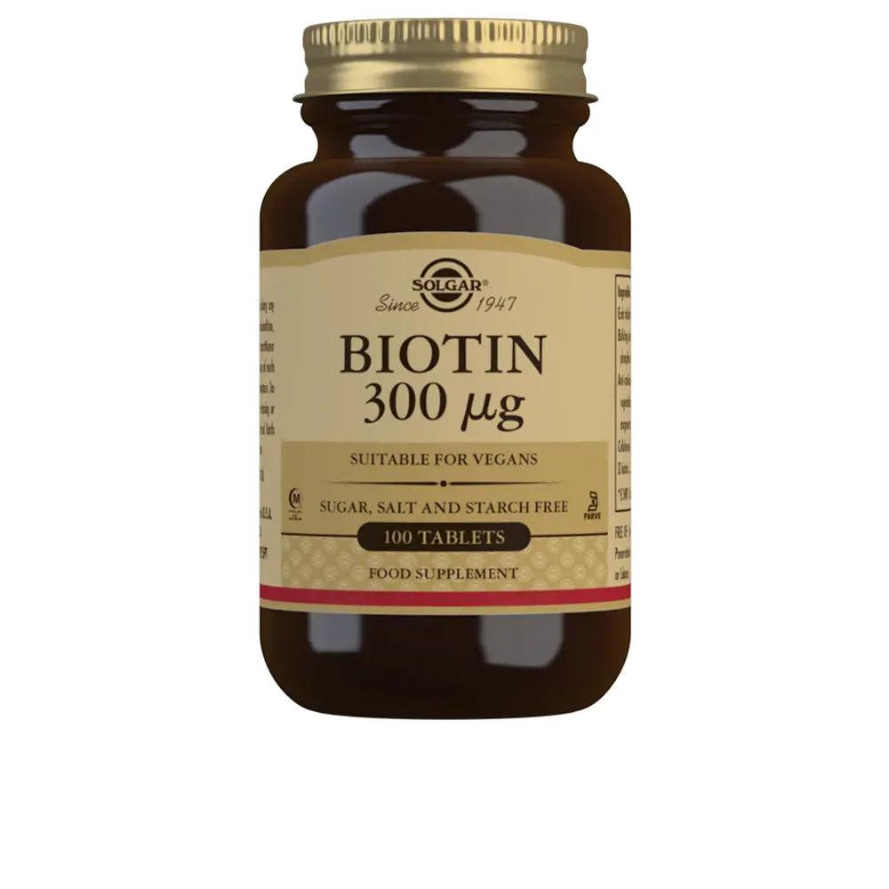SOLGAR Biotin 300 Îœg 100 Tablets 1 pcs - Parfumby.com