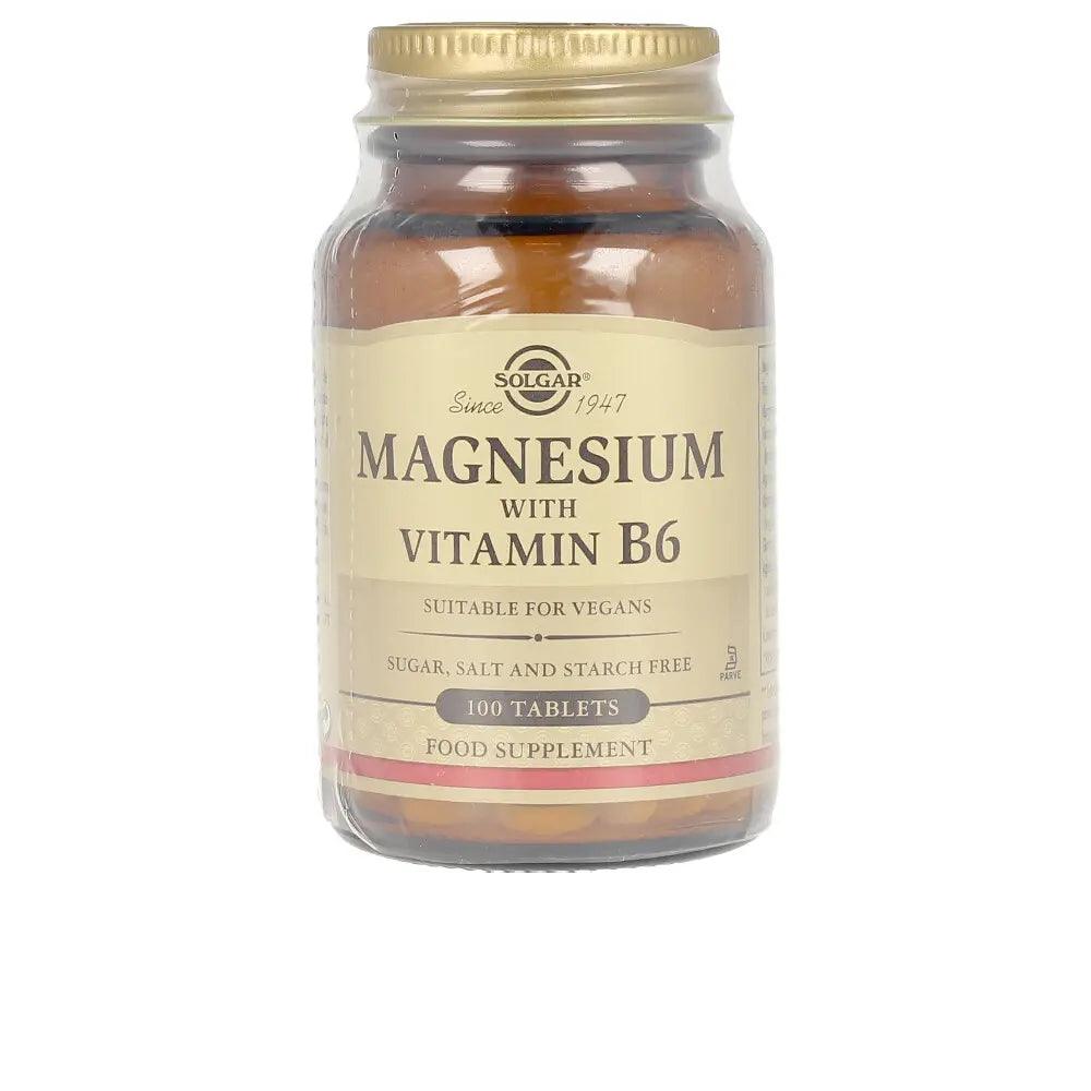 SOLGAR Magnesium + B6 100 Tablets 1 pcs - Parfumby.com