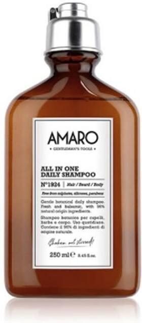 FARMAVITA Amaro All In One Daily Shampoo No 1924 Hair/beard/body 250 ML - Parfumby.com