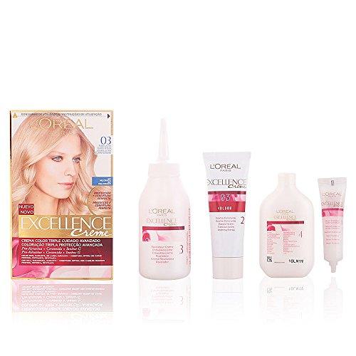 L'OREAL Excellence Cream Tint Hair Color #03-RUBIO-ULTRA-CLARO-CENIZA - Parfumby.com