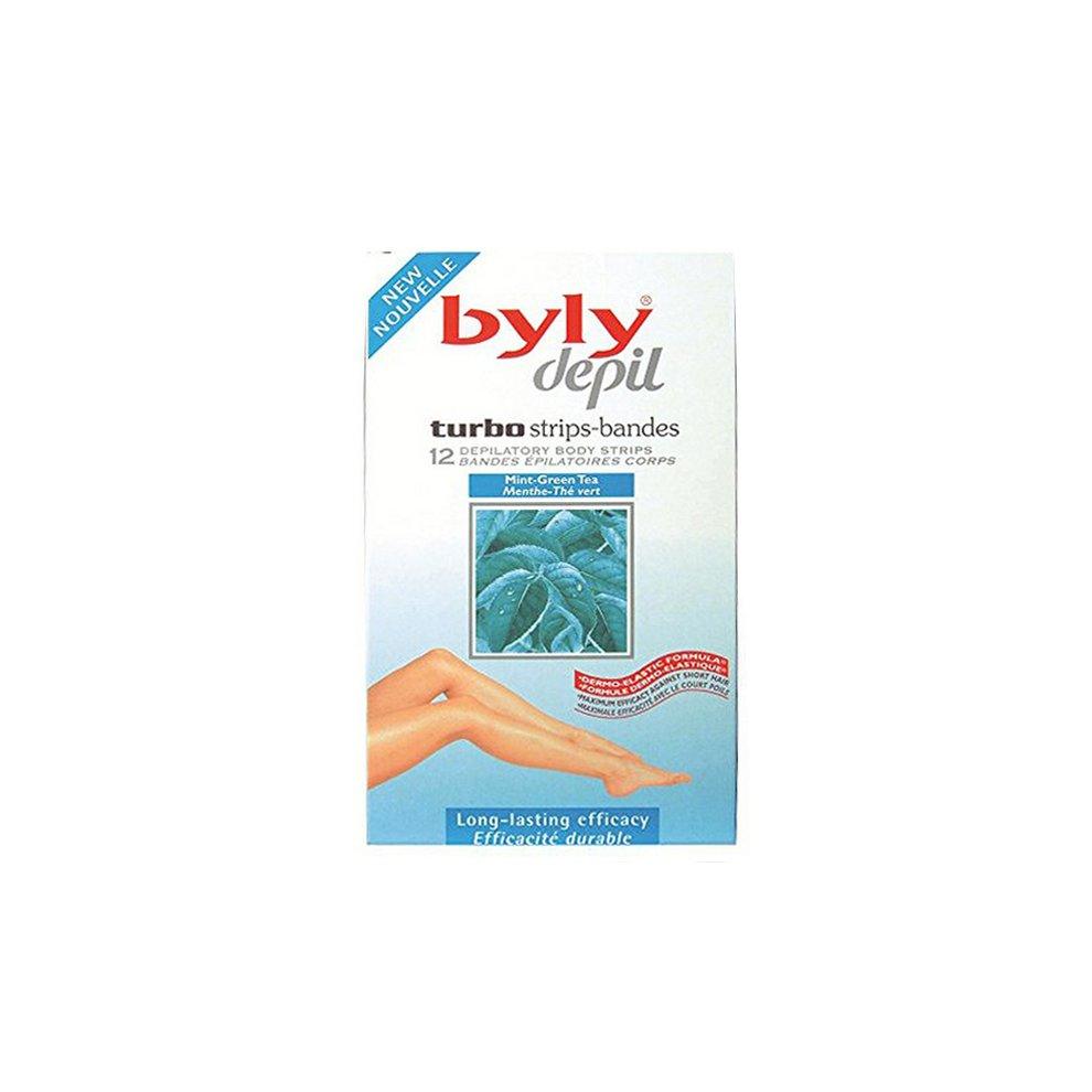 BYLY Depil Mint And Green Tea Body Bands 12 Pcs - Parfumby.com