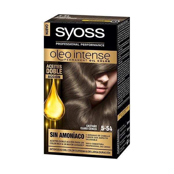 SYOSS Olio Intense Ammonia Free Hair Color #5.54-CASTANO-CLARO-CENIZA-5 - Parfumby.com