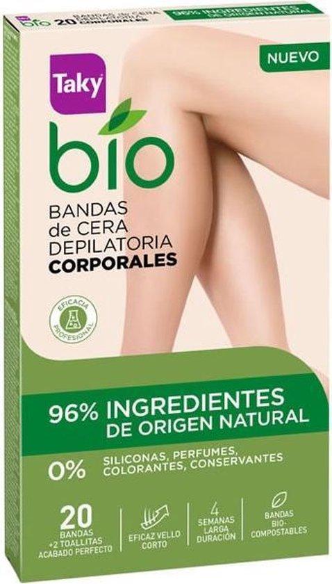 TAKY Bio Natural 0% Depilatory Body Wax Strips 20 Pcs - Parfumby.com
