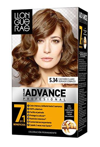 LLONGUERAS Color Advance Hair Colour #5.34-LIGHT-BROWN-GOLDEN-COPPER - Parfumby.com