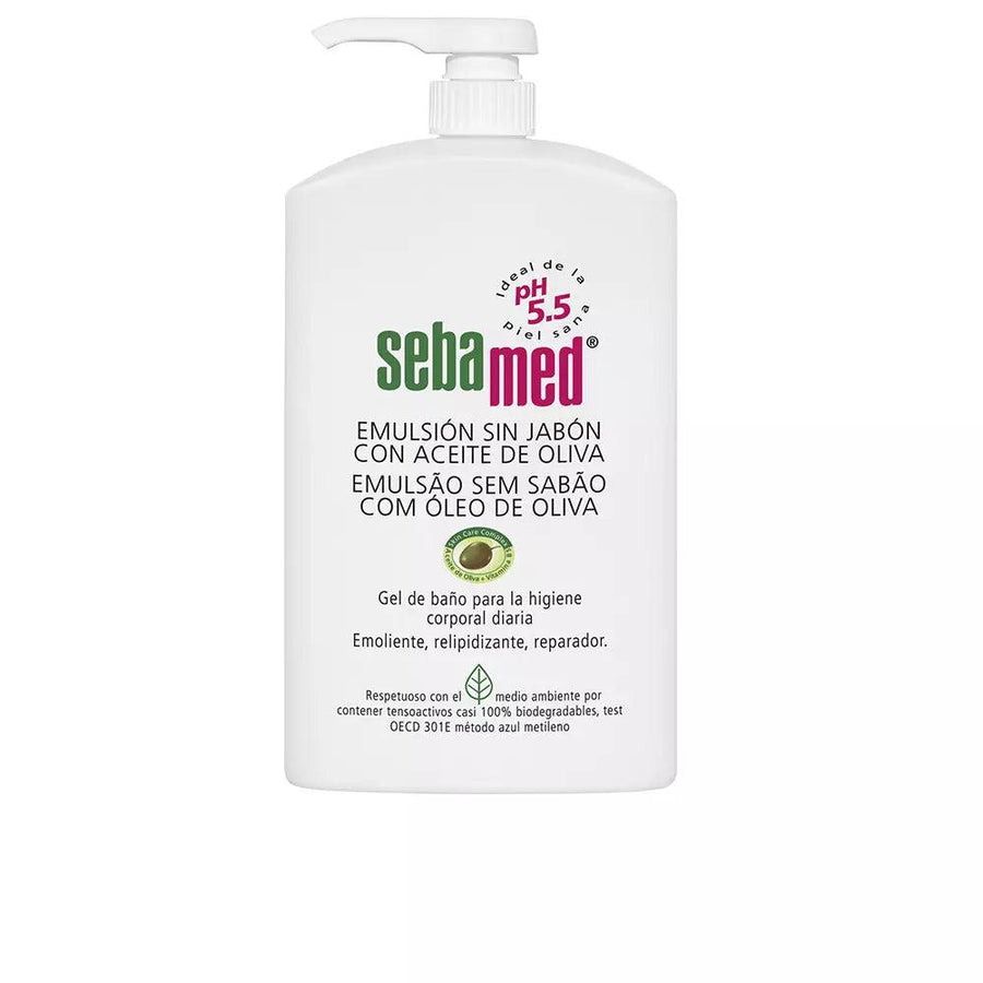 SEBAMED Emulsion Without Soap Bath Gel With Olive Oil 1000 ml - Parfumby.com