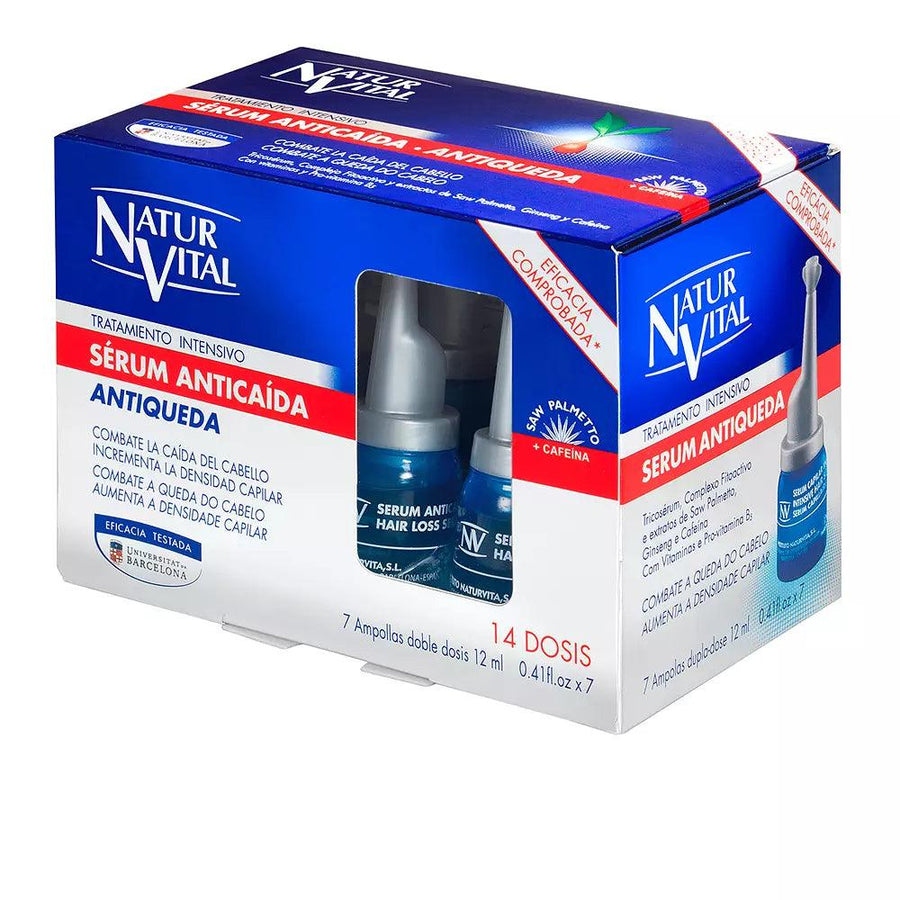 NATUR VITAL Anti-Hair Loss Serum Intensive Treatment 7 Ampoules X 12 Ml - Parfumby.com