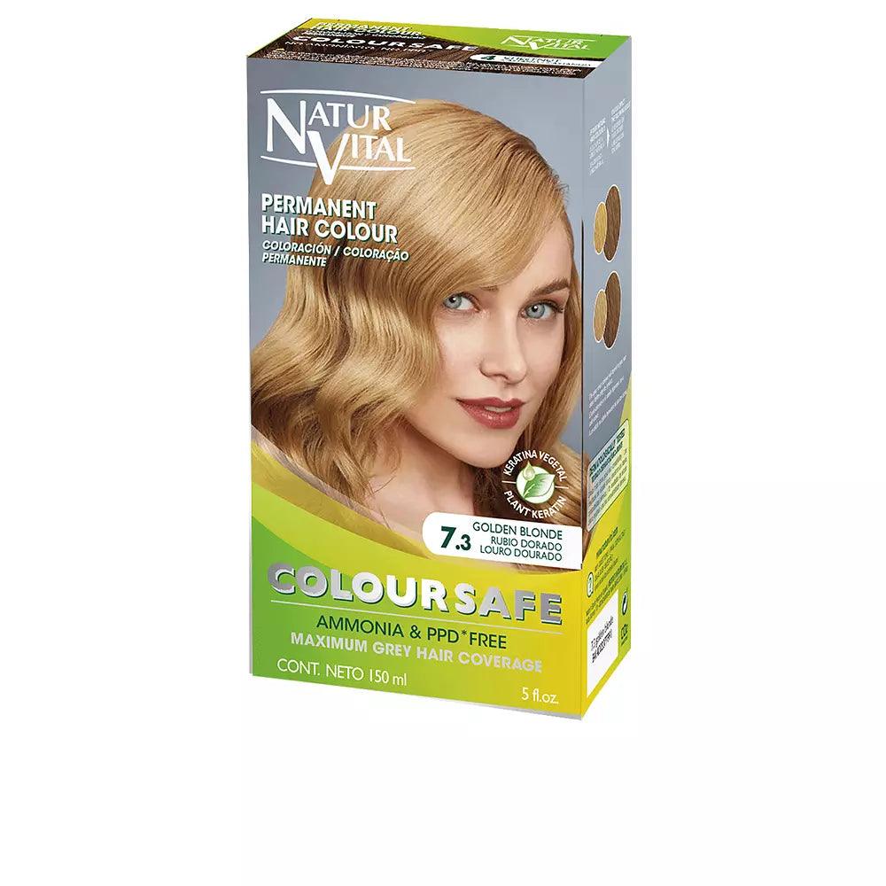 NATUR VITAL Coloursafe Permanent Hair Color #7.3-Golden Blonde - Parfumby.com