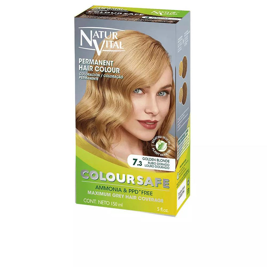 NATUR VITAL Coloursafe Permanent Hair Color #7.3-Golden Blonde - Parfumby.com