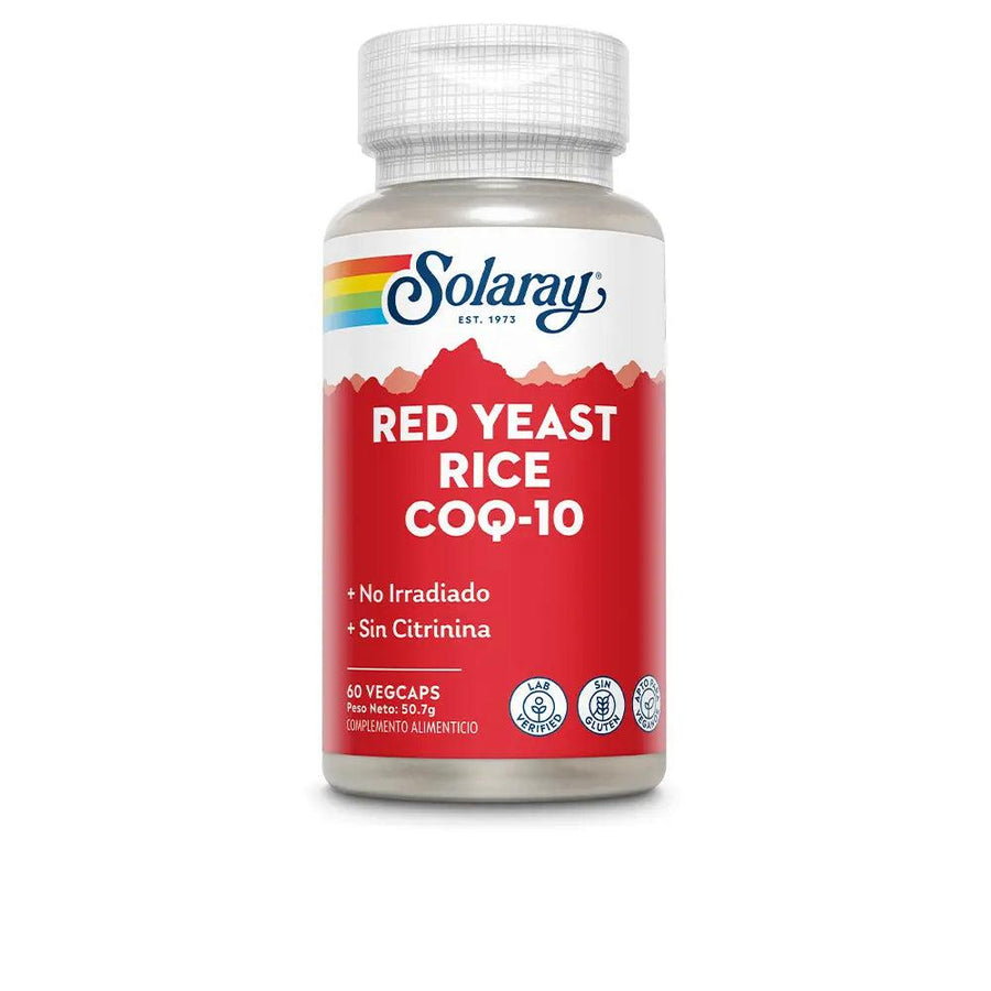 SOLARAY Red Yeast Rice Plus Q10 - 60 Vegcaps 1 pcs - Parfumby.com
