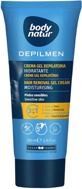 BODY NATUR Depilmen Depilatory Gel Cream Sensitive Skins 200 ML - Parfumby.com