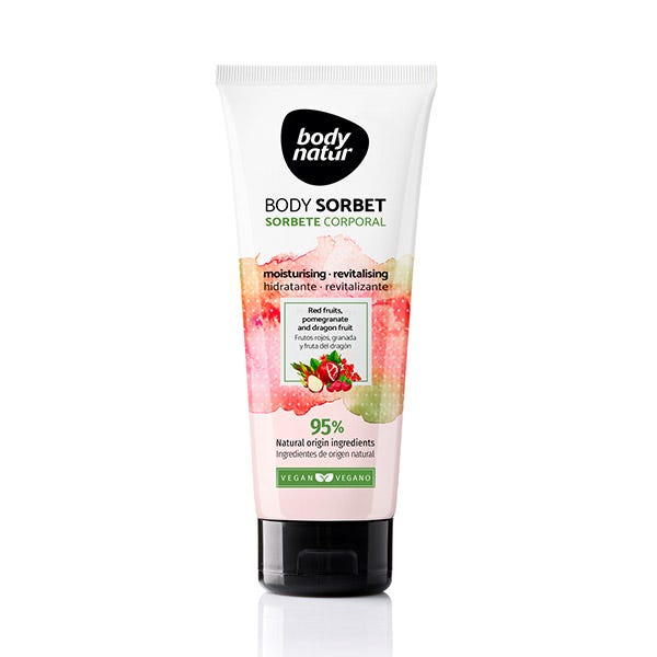 BODY NATUR Body Rode Vruchten, Granaatappel en Dragfruit Body Sorbet 200 ML