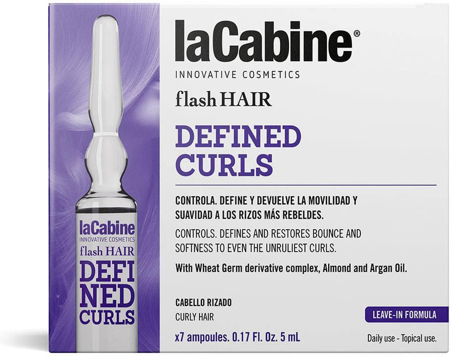 LA CABINE Flash Hair Defined Curls Ampoules 7 X 5 ML - Parfumby.com