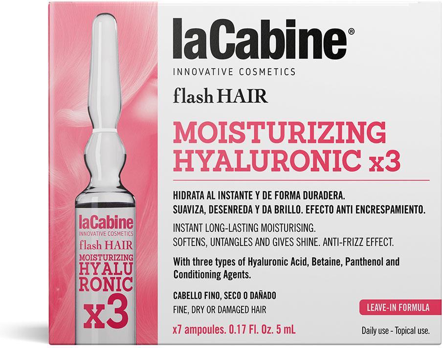 LA CABINE Flash Hair Moisturizing Hyaluronic Acid Ampoules 7 X 5 ML - Parfumby.com