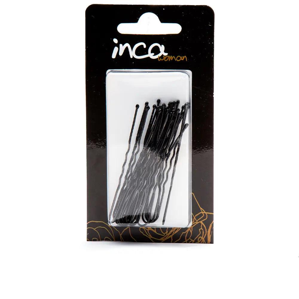 INCA Mono Hairpins 6 Cm #black Invisible 20 Pcs #negro - Parfumby.com
