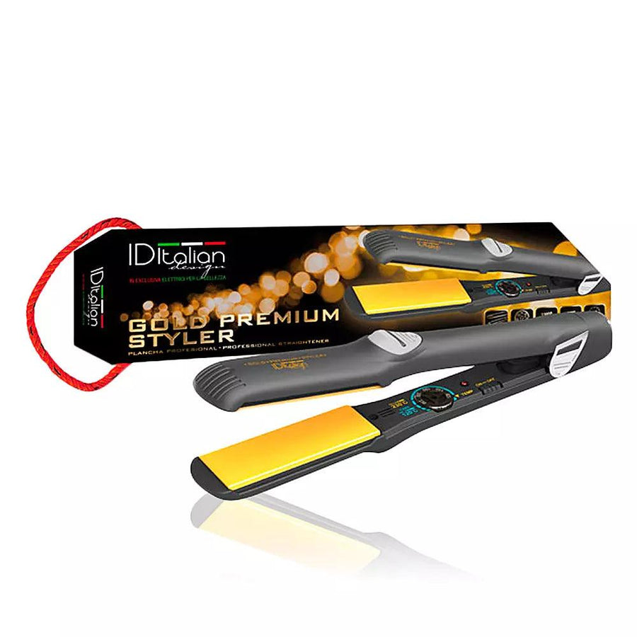 ID ITALIAN Gold Premium Styler Hair Straightener 1 pcs - Parfumby.com