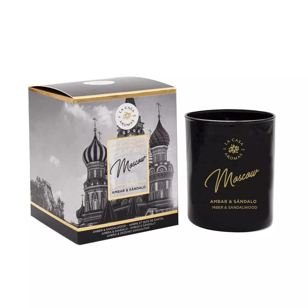 LA CASA DE LOS AROMAS THE HOUSE OF SCENTS Moscow Edition Scented Candle #ambar & Sandalwood 140 G #ambar - Parfumby.com