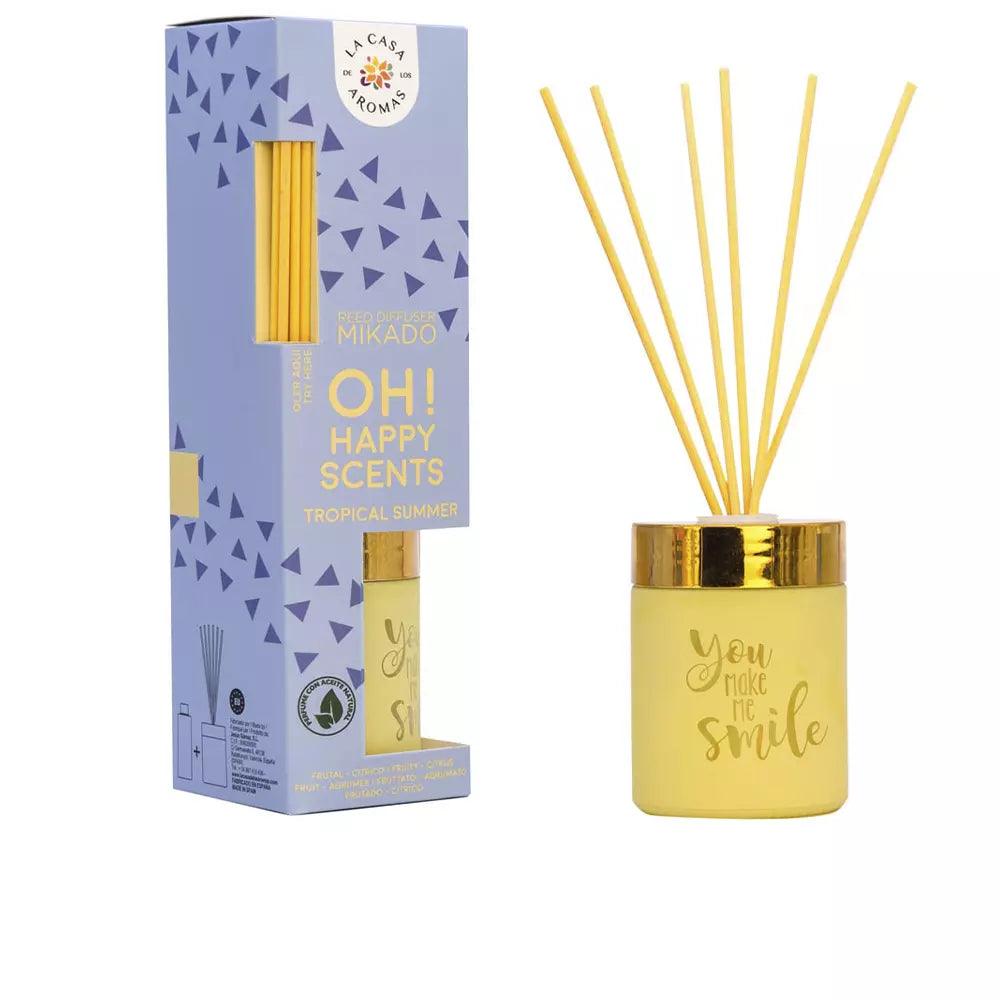 LA CASA DE LOS AROMAS Air Freshener Mikado Tropical Summer ''you Make Me Smile'' 100 ml - Parfumby.com