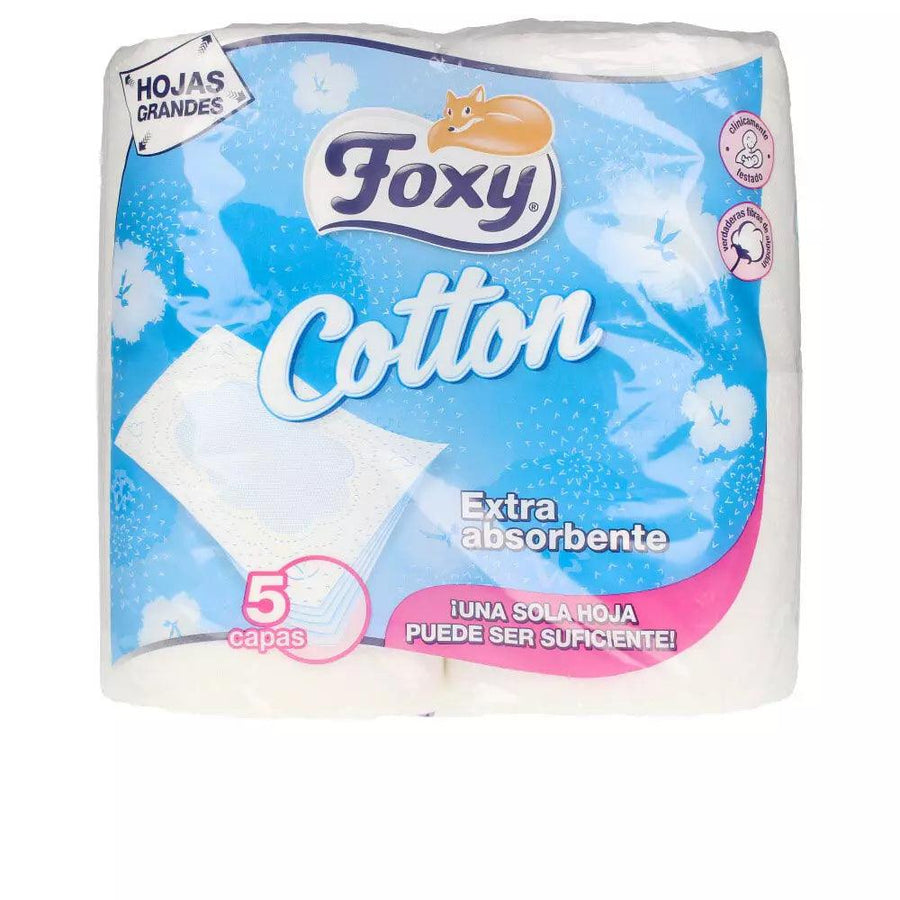 FOXY Cotton Papel Higienico 5 Capas 4 Rollos 1 pcs - Parfumby.com