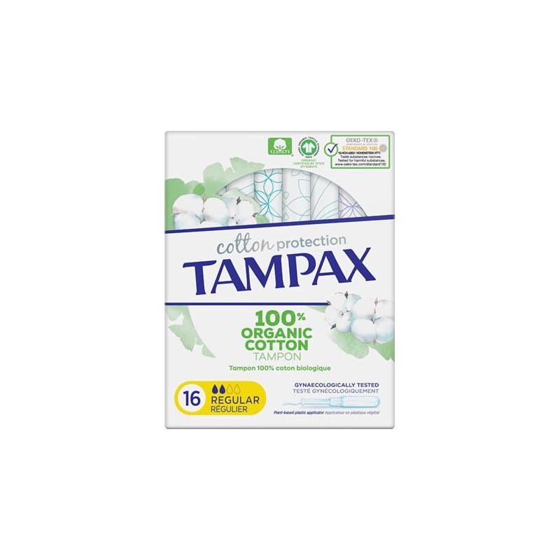 TAMPAX Organic Regular Tampon 16 PCS - Parfumby.com