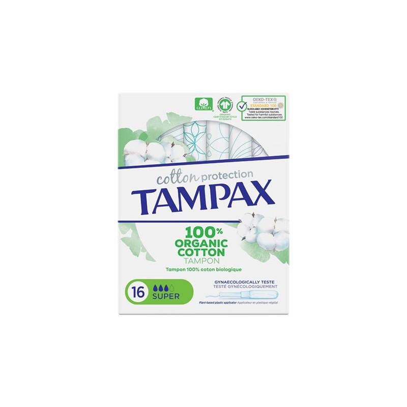 TAMPAX Organic Super Tampon 16 PCS - Parfumby.com