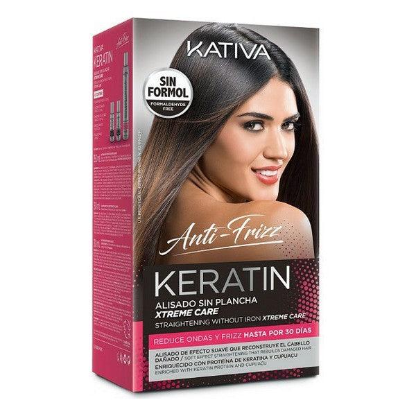 KATIVA Keratin Anti-frizz Straightening Without Iron Xtrem Care 30 Days - Parfumby.com
