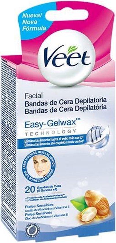 VEET Facial Depilatory Wax Strips Sensitive Skin 20 U 20 PCS - Parfumby.com