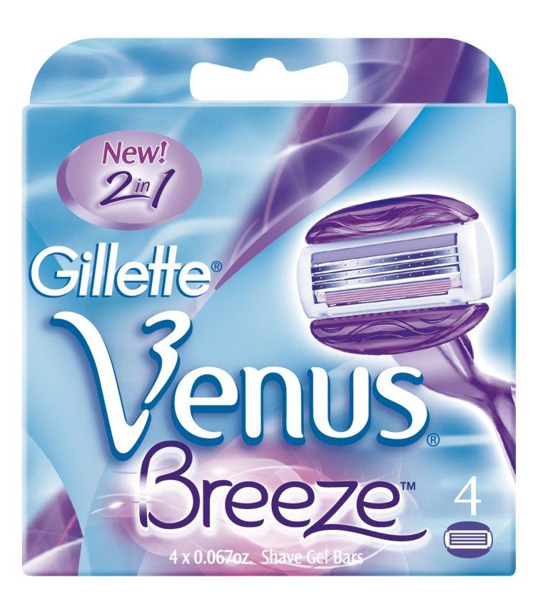 GILLETTE Venus Breeze Spare Blades 4pcs For Women 1 PCS - Parfumby.com