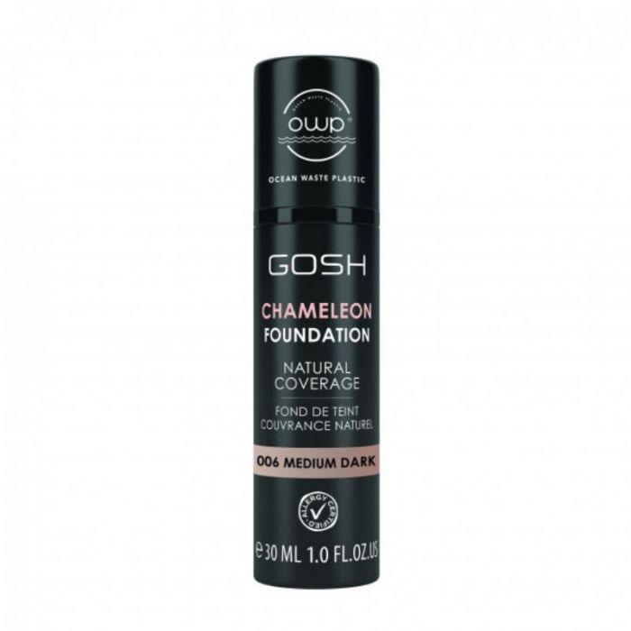 GOSH Chameleon Foundation Natural Coverage #006-MEDIUM-DARK-30ML - Parfumby.com