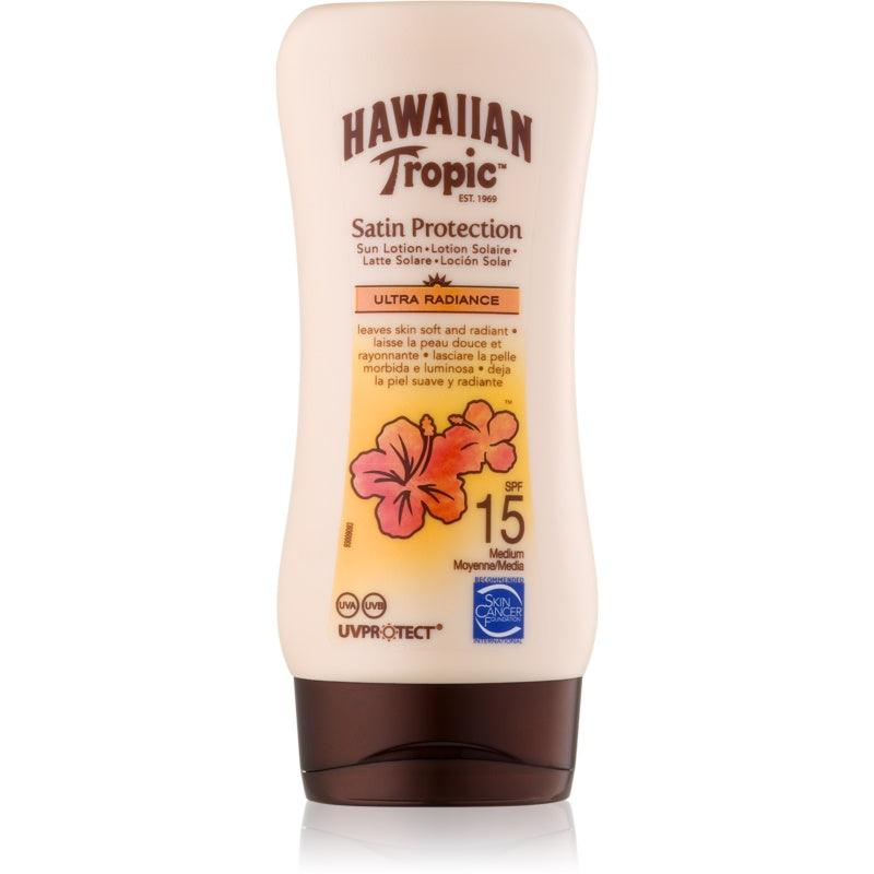 HAWAIIAN TROPIC Satin Ultra Radiance Sun Lotion #SPF15 - Parfumby.com